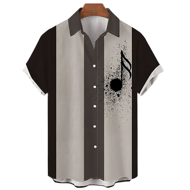 Camisa Masculina Estampada Elegância Urbana